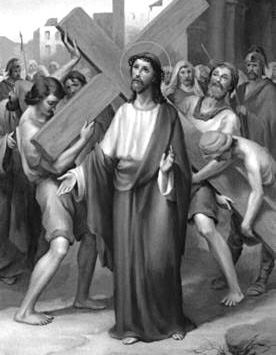 Jesus carrying the cross