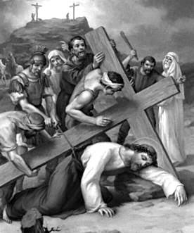 Jesus falls for the third time